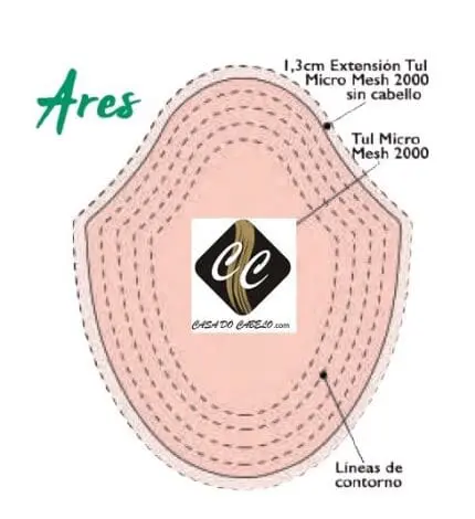 Prótese ARES Instant´Hair M-Lace Capel-lo ( Icon ) - Image 2