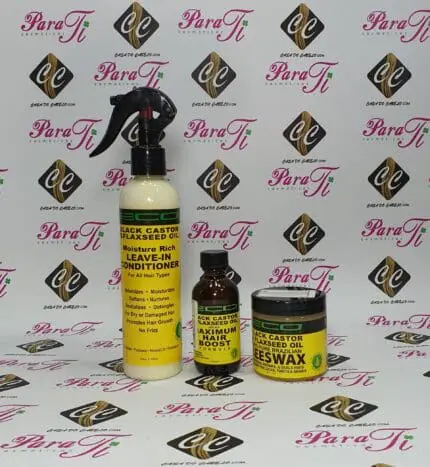 Eco Black Castor e Flaxseed Oil Moisture Rish Leave-in Conditioner 236ml - Image 2