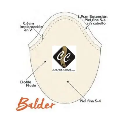 Prótese BALDER M-Skin Instant´Hair Capel-lo ( Geometrix ) - Image 2