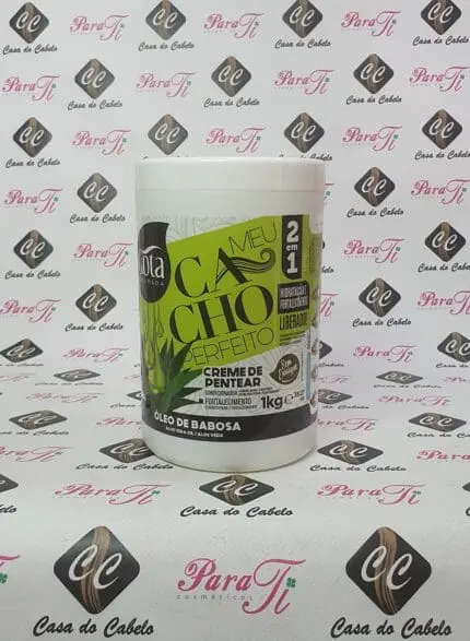 Creme De Pentear Meu Cacho Perfeito Óleo de Babosa Gota Dourada 1Kg - Image 1