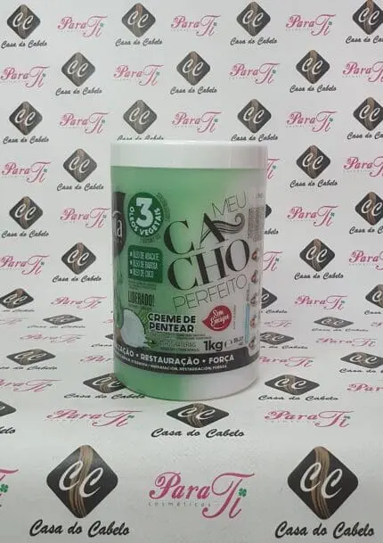 Creme De Pentear Meu Cacho Perfeito 3 Óleos Vegetais Gota Dourada 1Kg - Image 1