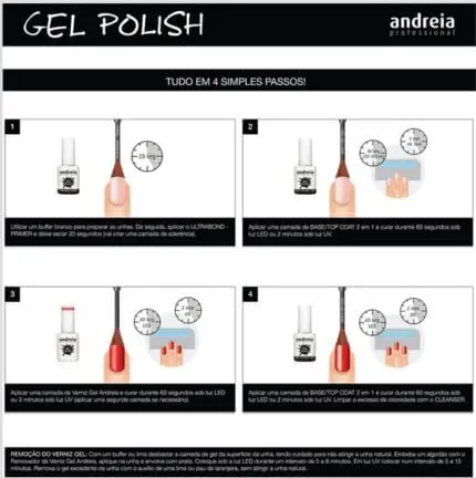 Base Top Coat 2 In 1 Andreia 10,5ml - Image 3