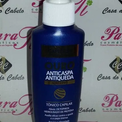 TÔNICO OURO 2X1 ANTICASPA E ANTIQUEDA 100ml
