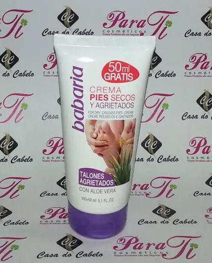 Creme Pés Hidratante Aloe Vera 100ml BABARIA - Image 1