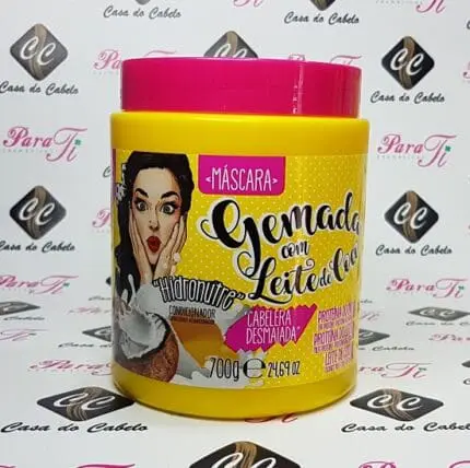 Máscara Gemada Com Leite de Côco 700ml Gota Dourada - Image 1