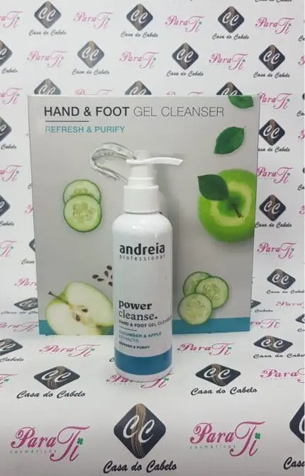 Gel Limpeza Mãos e Pés Power Cleanse Andreia 200ml - Image 1