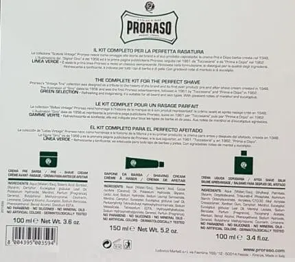 Kit Barbear Vintage Proraso (Pre-Barba Miracolo) - Image 3