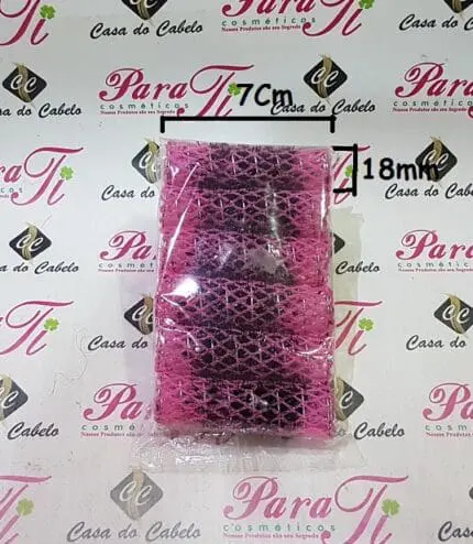Rolo para Misses com Pregos 7Cmx18mm (Rosa)Eurostil - Image 2