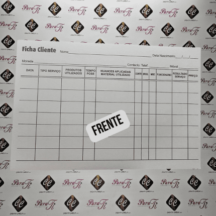 Ficha de Clientes (25unds)