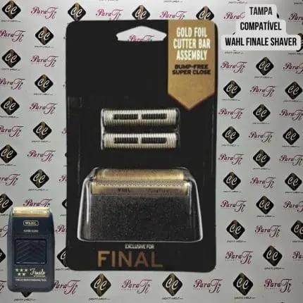 Gold Foil Cutter Bar Assembly Wahl 07043 (Kit Tampa+Lâmina Finale Shaver) - PEÇA COMPATÍVEL - Image 1