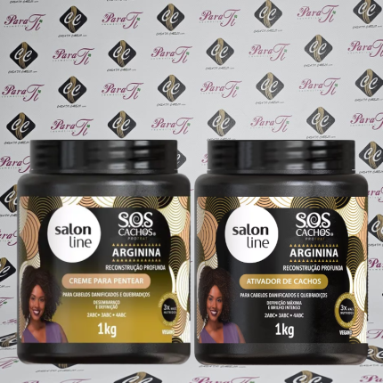 Creme de Pentear Arginina Salon Line SOS Cachos  1kg - Image 2