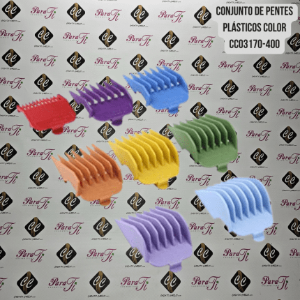Kit Pentes Universais Plásticos Casa do Cabelo ( Color Coded Cutting Guides ) - Image 1