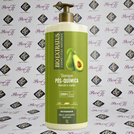 Shampoo Abacate Pós-Química Bioextratus 1L pH 5,50