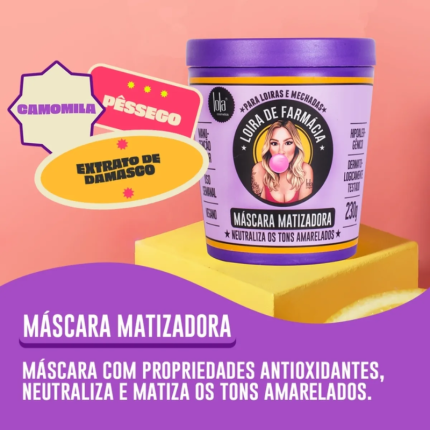 Máscara Loira de Farmácia Lola 230gr pH 4.6 - Image 3