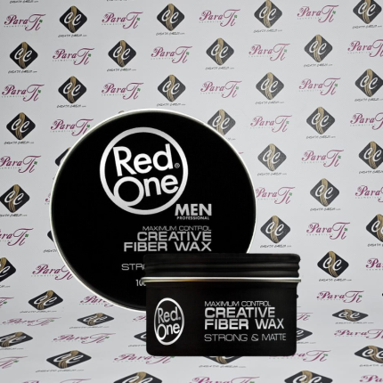 Red One Creative Fiber Wax Strong e Matte 100ml ( Preta ) - Image 1