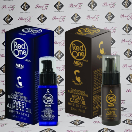 Red One Men Conditioning Beard e Mustach Argan Oil 50ml - Image 2