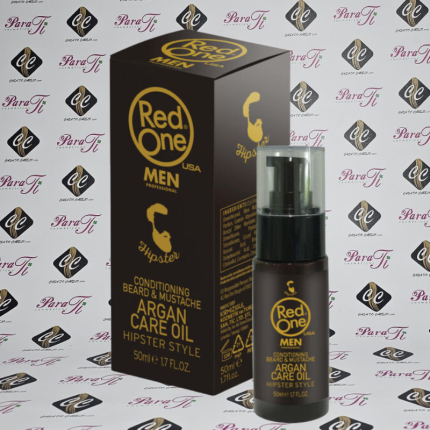 Red One Men Conditioning Beard e Mustach Argan Oil 50ml - Image 1