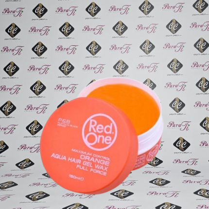 Red One Maximum Control Orange Aqua Hair Wax Full Force 150ml - Image 1