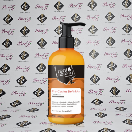 Condicionador Pró-Cachos Definidos Real Natura 300ml pH4,0 (Gama Laranja) - Image 1