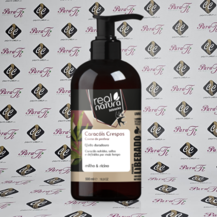 Creme de Definição Caracóis Crespos Real Natura 500ml pH4.0 - Image 1