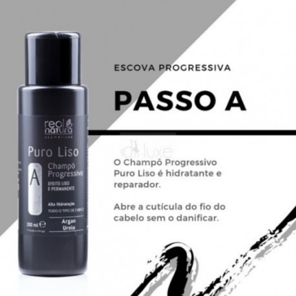 Escova Progressiva "A" Puro Liso Real Natura 300ml - Image 3