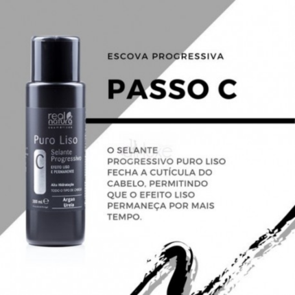 Escova Progressiva Passo "C" Puro Liso Real Natura 300ml - Image 3