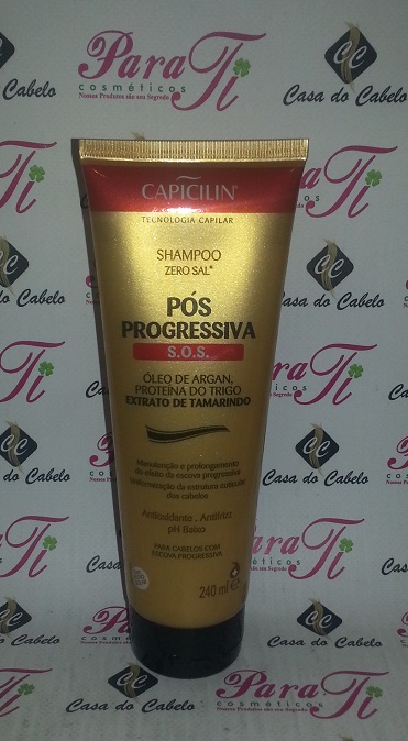 Shampoo Pós-Progressiva S.O.S. 240ml Capiclin