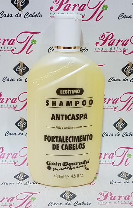 Anti-Caspa Fortalecimento Shampoo 430ml Gota Dourada Alho
