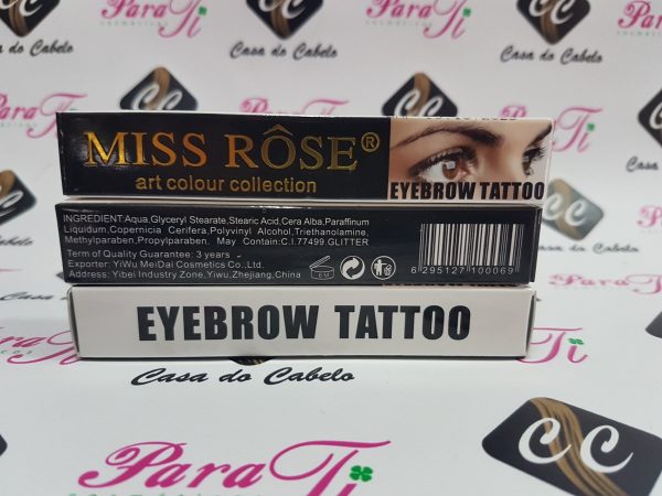 Miss Rose Eyebrow Tattoo