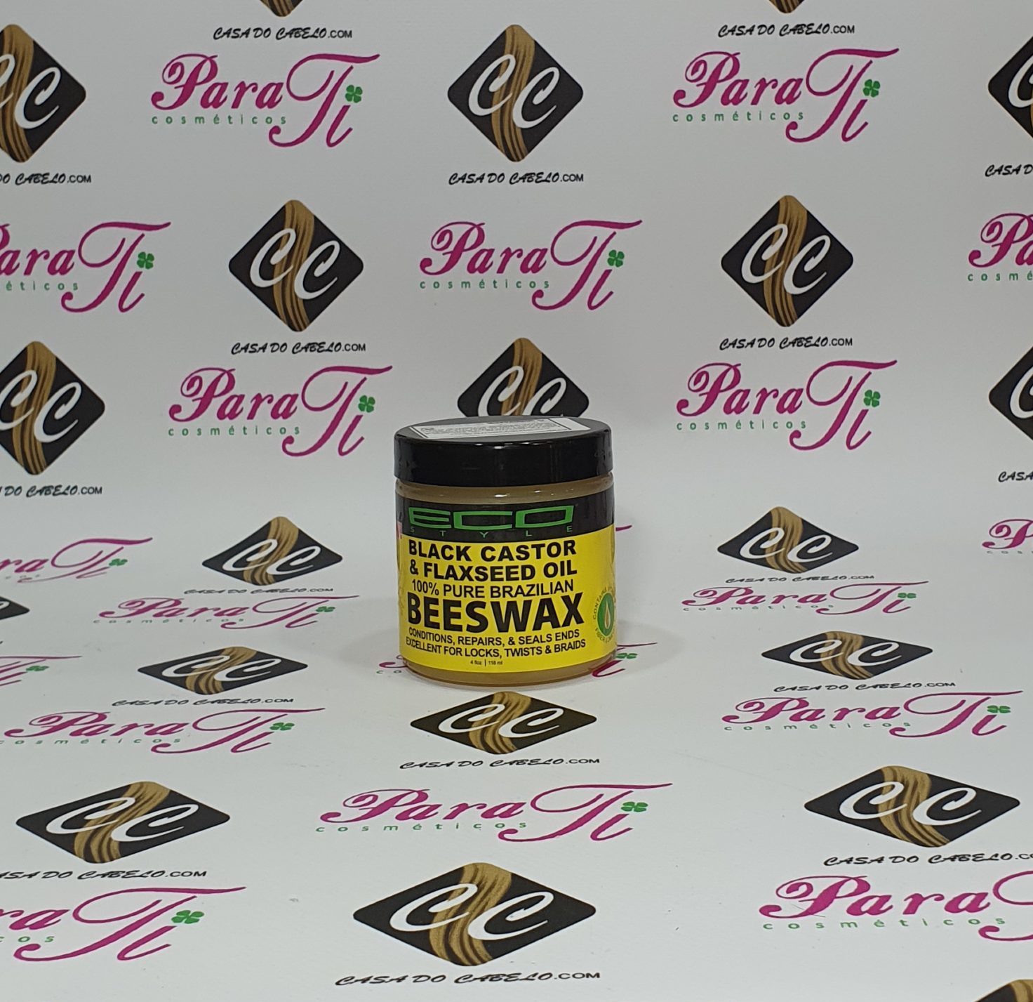 ECO_BLACK-CASTOR_POMADA118-1-scaled-e1631203359312.jpg Eco Black Castor e Flaxseed Oil BeesWax 118ml - Image 1