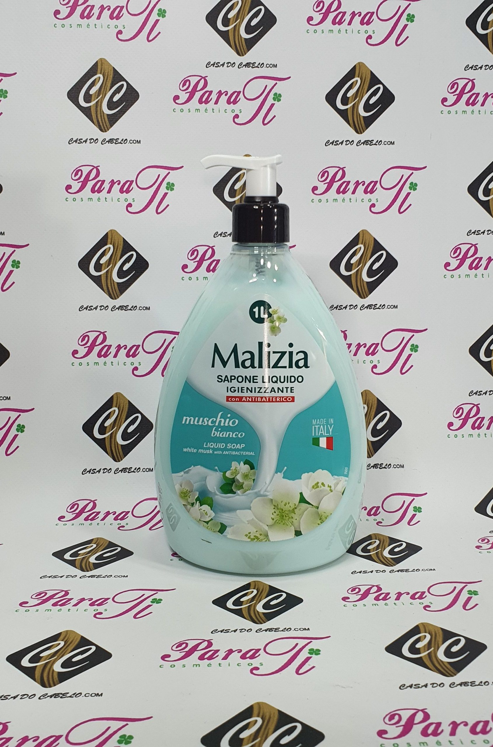 MALIZIA_SABONETE-LIQ_1L-1-scaled-e1620571623458.jpg Malizia Sapone Liquido Igienizzante Con Antibatterico 1 Litro - Image 1