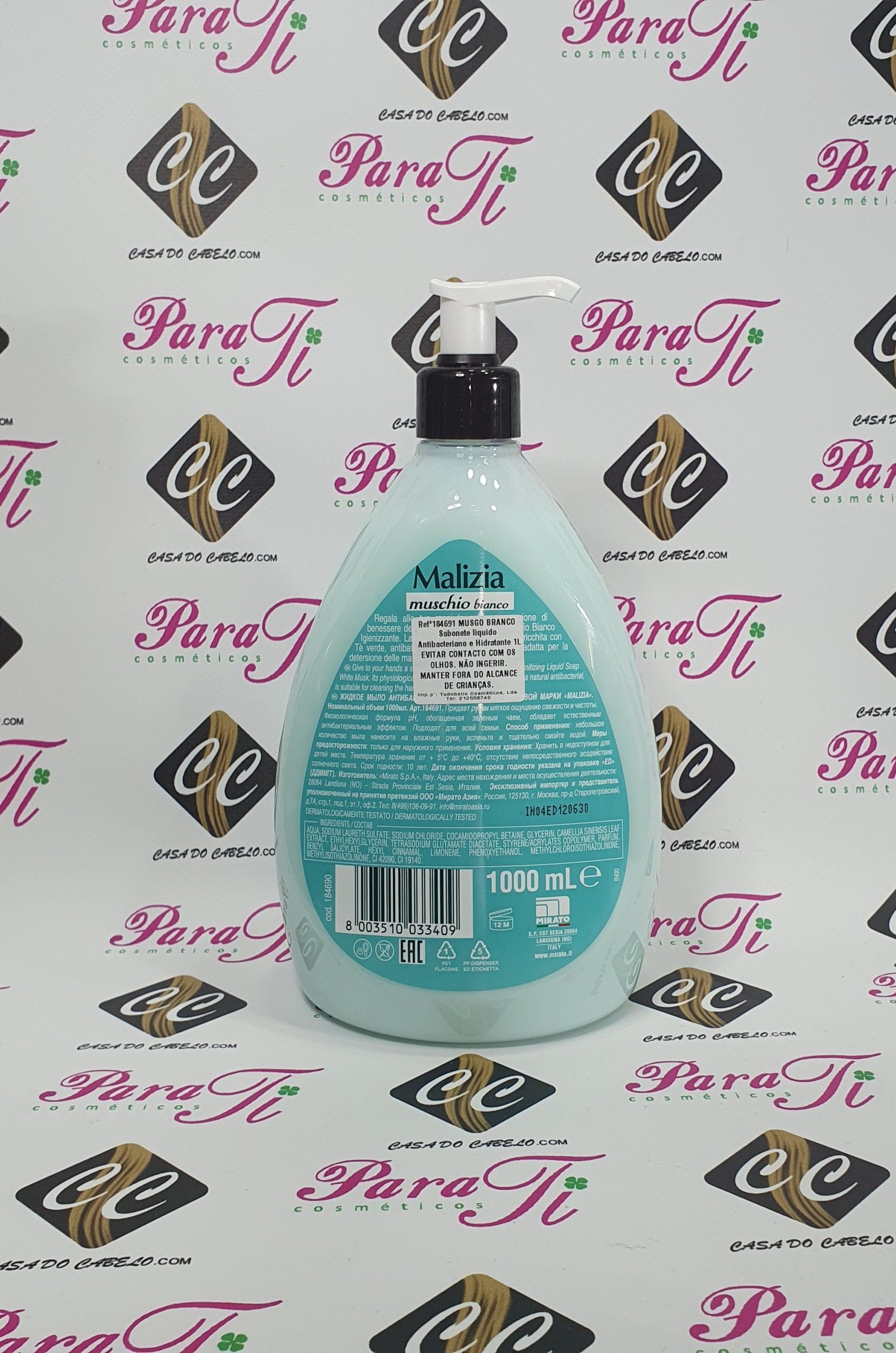 MALIZIA_SABONETE-LIQ_1L-2-scaled-e1620571646112.jpg Malizia Sapone Liquido Igienizzante Con Antibatterico 1 Litro - Image 2