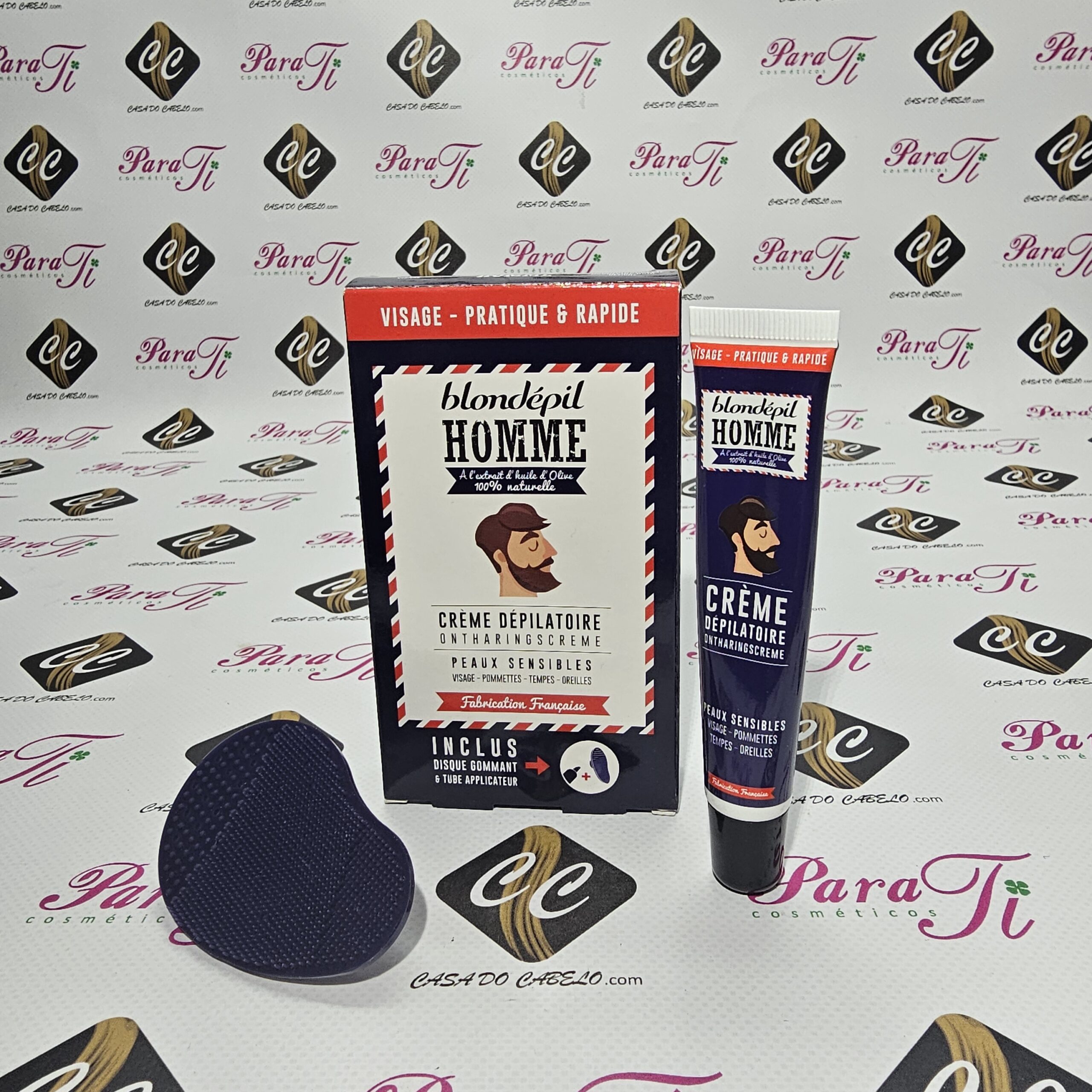 BLONDEPIL_HOMME_CREME DEPILATORIO_ROSTO (6) Creme Depilatório Rosto para Homens Blondépil Homme (Peles Sensíveis) - Image 2