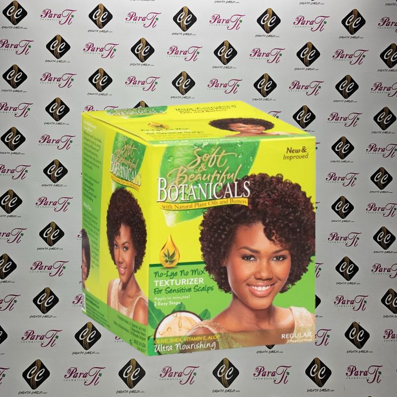 Soft and Beautiful Botanicals With Natural Plant Oils And Buters No-Lye No Mix Relaxer For Sensitive Scalp