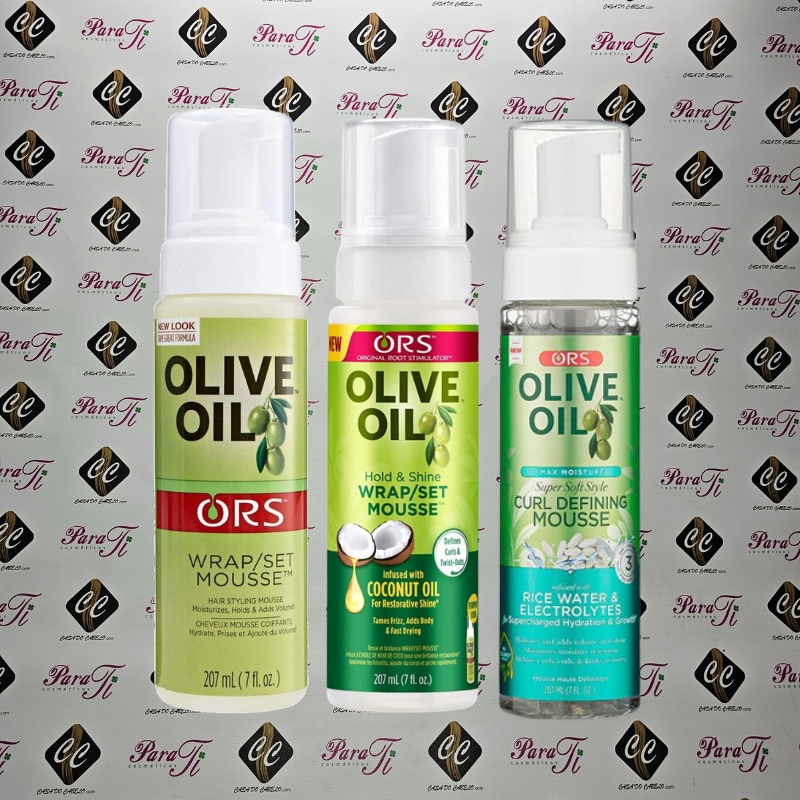 ORS_OLIVE OIL_MOUSSES Curl Defining Mousse Rice Water & Electrolites ORS 207ml (7oz) - Image 2