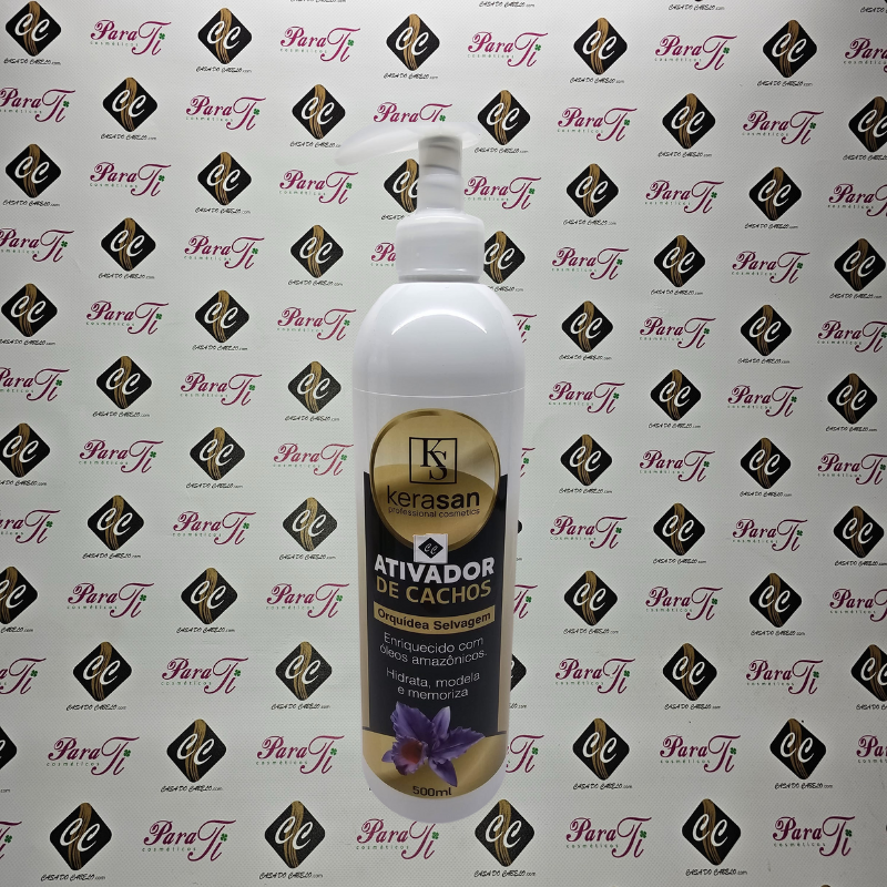 KERASAN_CRESPOS E AFROS_ATV Ativador de Cachos Orquídea Selvágem Kerasan 500ml - Image 1