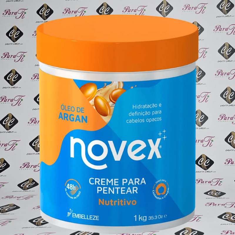 NOVEX_ARGAN_CRM1000-2025 Creme de Pentear Óleo de Argan Novex Embelleze 1Kg - Image 1