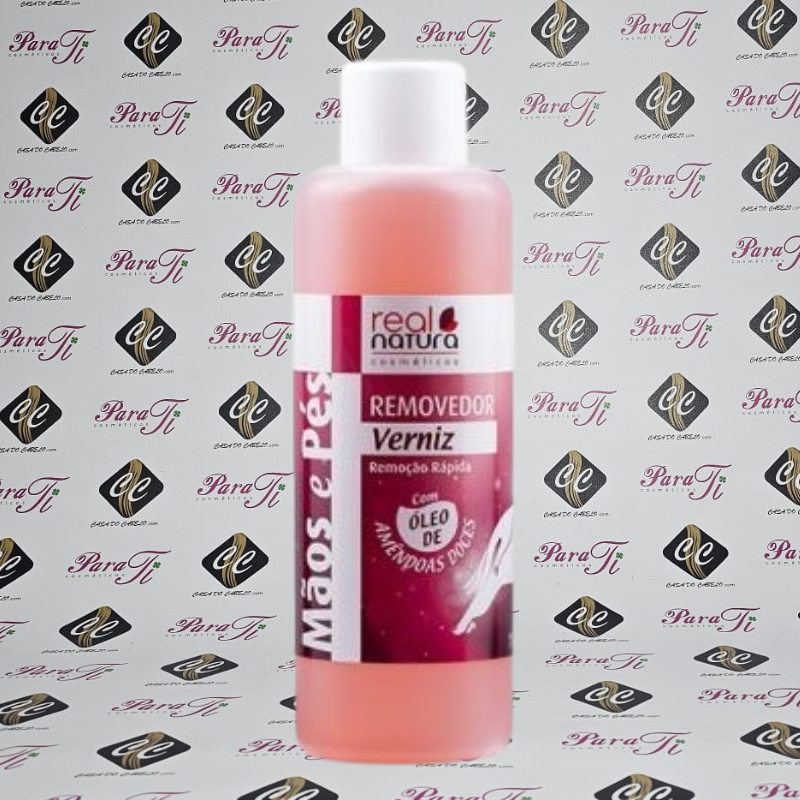 REAL NATURA_REMOVEDORE_ACETONA_1L Removedor de Verniz Real Natura Com Amêndoas Doces 1L - Image 1