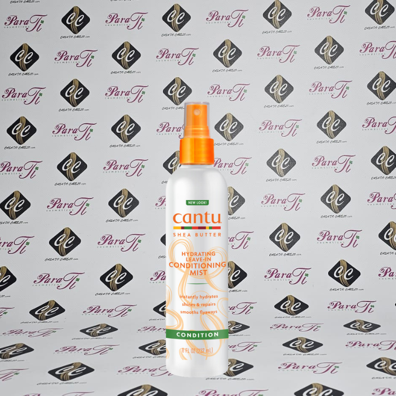 CANTU_SHEA BUTTER_LV_COND_MINT237ML Cantu Shea Butter Coconut Oil Shine and Hold Mist 237ml - Image 1
